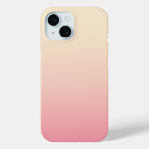 Funda Para iPhone 15 Color rosa rosado pastel degradado suavizado