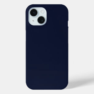 Funda Para iPhone 15 Color sólido azul de la marina de medianoche