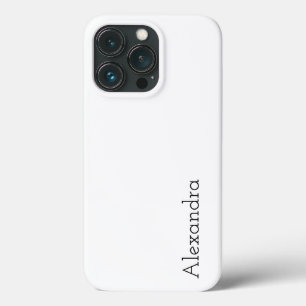 Funda Para iPhone 13 Pro Color sólido blanco