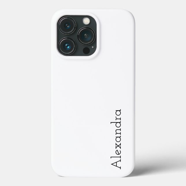 Funda De Case-Mate Para iPhone Color sólido blanco (Reverso )