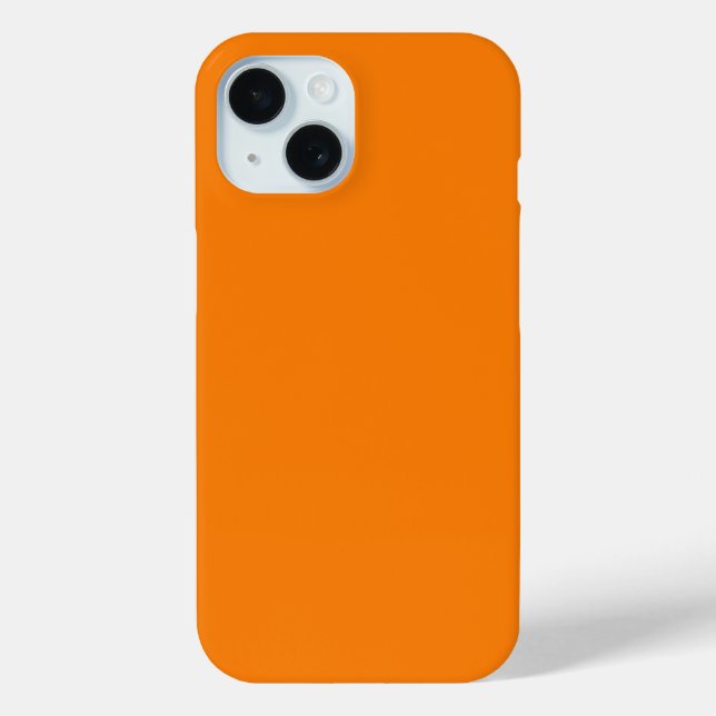 Funda De Case-Mate Para iPhone Color sólido clásico Naranja de calabaza tradicion (Reverso )