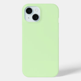 Funda Para iPhone 15 Color sólido de hoja de té verde pastel