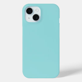 Funda Para iPhone 15 Color sólido de la temporada de primavera verde az