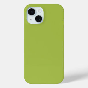 Funda Para iPhone 15 Color sólido de la temporada de primavera verde de