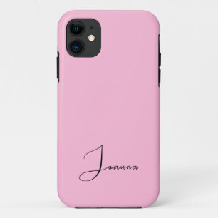 Funda Para iPhone 11 Color sólido de vaina de algodón pastel   Nombre M