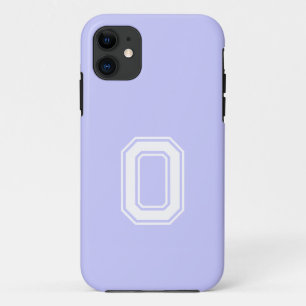 Funda Para iPhone 11 Color sólido de ventana   Monograma Minimalista