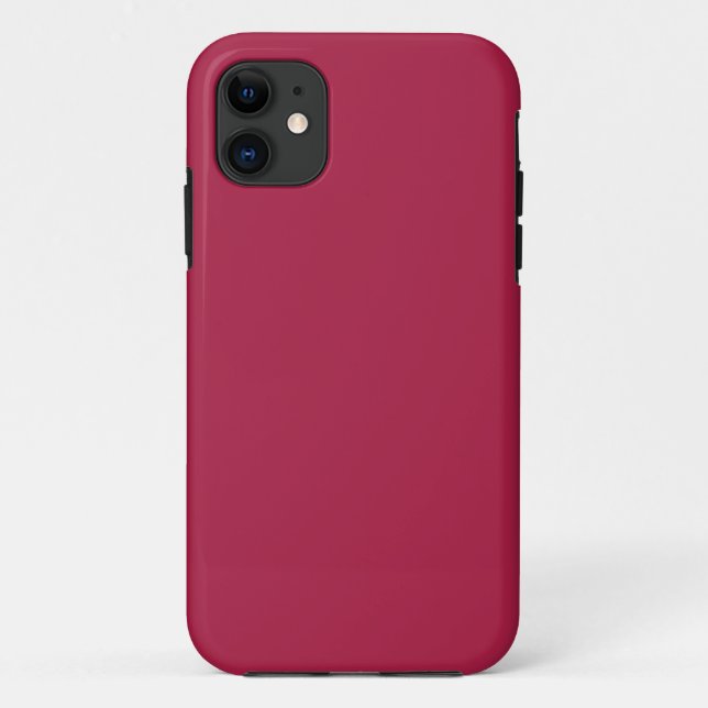 Funda De Case-Mate Para iPhone Color sólido de vino francés (Reverso)
