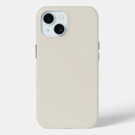 Funda Para iPhone 15 Color sólido del café blanco