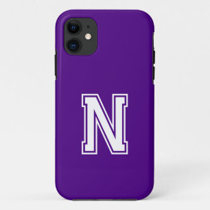 Funda Para iPhone 11 Color sólido índigo   Monograma Minimalista