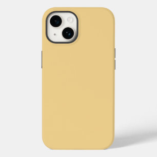 Funda Para iPhone 14 De Case-Mate Color sólido liso vintage amarillo pálido
