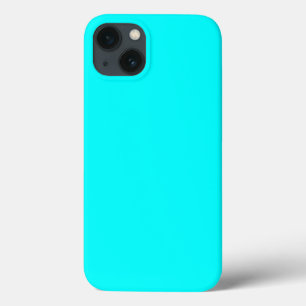 Funda Para iPhone 13 Color sólido Minimalista Aqua