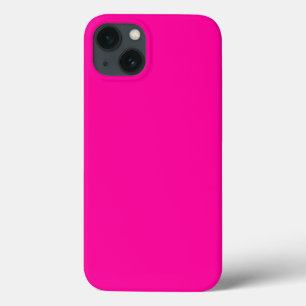 Funda Para iPhone 13 Color sólido neón rosado