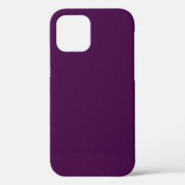 Funda Para iPhone 12 Color sólido púrpura de berenjena