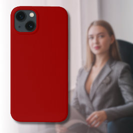 Funda Para iPhone 13 Color sólido rojo Crimson | Clásica | Elegante