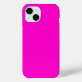 Funda Para iPhone 15 Color sólido rosa caliente