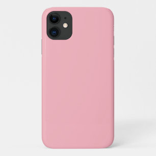Funda Para iPhone 11 Color sólido rosa Rubor de moda Clásico Elegante