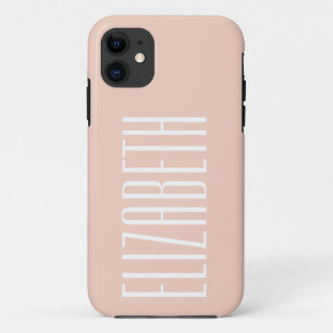 Funda Para iPhone 11 Color sólido rosado del deslizador de ballet   Nom