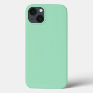 Funda Para iPhone 13 Color sólido verde de la marea