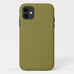 Funda Para iPhone 11 Color sólido verde de los viejos mosaicos