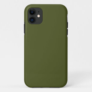 Funda Para iPhone 11 Color sólido verde del ejército