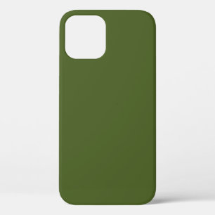 Funda Para iPhone 12 Color sólido verde oscuro de mosaico