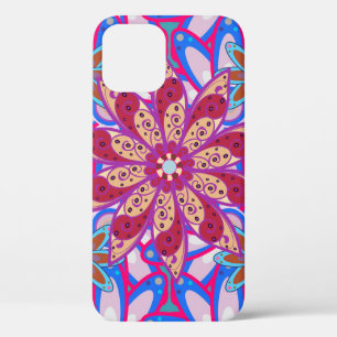 Funda Para iPhone 12 Color Spring Theme Color patrón de fondo sin fisur