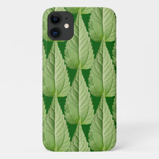 Funda Para iPhone 11 Color verde de las hojas