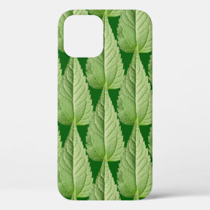 Funda Para iPhone 12 Color verde de las hojas