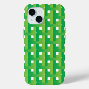 Funda Para iPhone 15 Color verde gradiente en capas