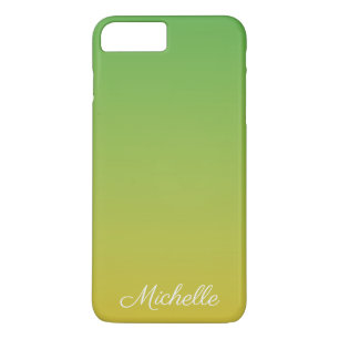 Funda Para iPhone 8 Plus/7 Plus Color verde y amarillo oscuro personalizado