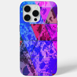 Funda Para iPhone 15 Pro Max Color violeta azul textura de grunge