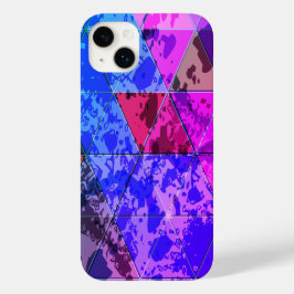 Funda Para iPhone 14 Plus De Case-Mate Color violeta azul textura de grunge