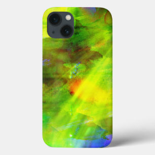Funda Para iPhone 13 coloree el verde inconsútil abstracto del fondo,