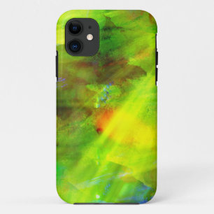 Funda Para iPhone 11 coloree el verde inconsútil abstracto del fondo,