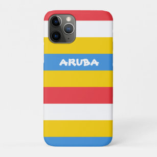 Funda Para iPhone 11 Pro Colores a rayas de la bandera de Aruba