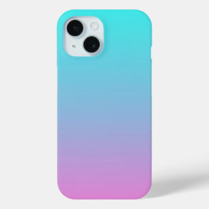 Funda Para iPhone 15 colores abstractos de sirena gris rosa turquesa