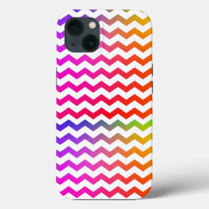 Funda Para iPhone 13 Colores arcoiris coloridos Patrón de ondas