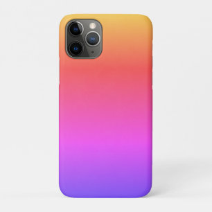 Funda Para iPhone 11 Pro Colores de Arcoíris Llano y Simple Ombré