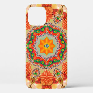 Funda Para iPhone 12 Colores de energía vibrantes: diseño mandala.