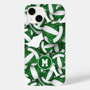 Funda Para iPhone 14 De Case-Mate Colores de equipo blanco y verde de voleibol femen