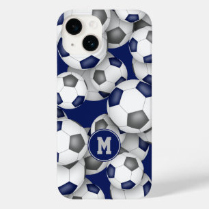 Funda Para iPhone 14 De Case-Mate Colores de equipo de color gris azul chica balón d