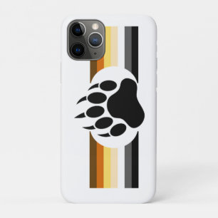 Funda Para iPhone 11 Pro Colores de franjas del Orgullo de los Osos y Pata