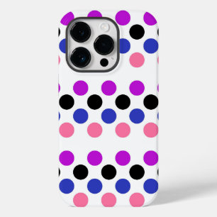 Funda Para iPhone 14 Pro De Case-Mate Colores de la bandera del orgullo de género Polkad