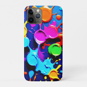 Funda Para iPhone 11 Pro Colores de neón explosivos en arte abstracto