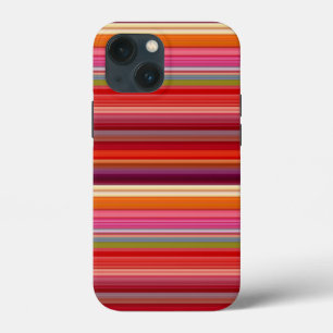 Funda Para iPhone 13 Mini Colores de rayas de época
