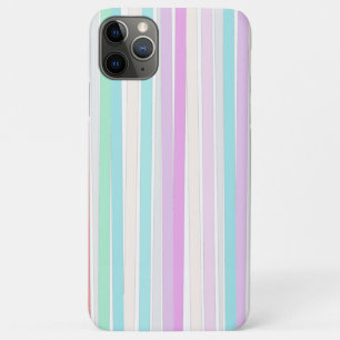 Funda Para iPhone 11 Pro Max Colores de verano de primavera en rayas