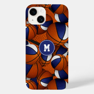Funda Para iPhone 14 De Case-Mate Colores del equipo blanco azul en el baloncesto