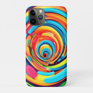 Funda Para iPhone 11 Pro Colores giratorios en túnel psicodélico