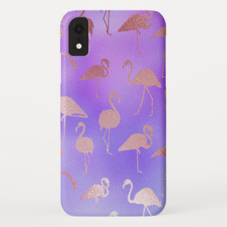 Funda Para iPhone XR Colores irlandeses con patrón de flamenco de oro R