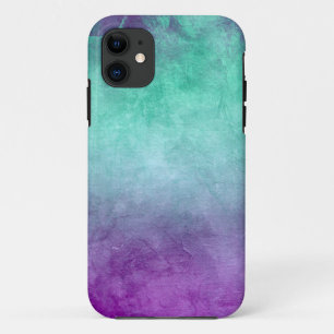 Funda Para iPhone 11 Colores ondulados - Verde azulados y morados